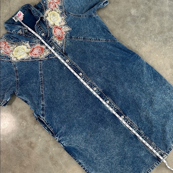 Vintage Western Denim Dress - Picture 10 of 11